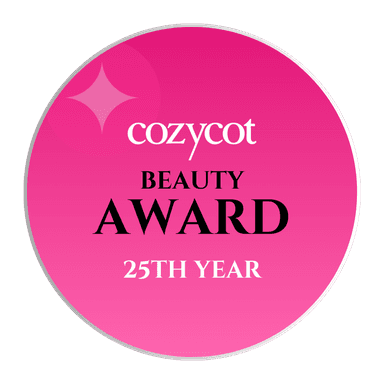 CozyCot 25th Year Beauty Award badge